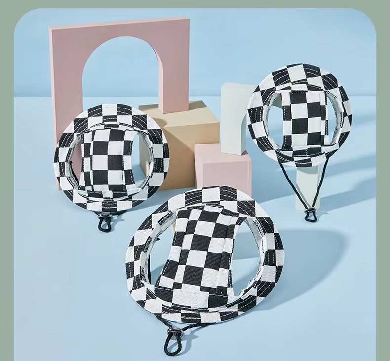 Pup Racer Checkered Sun Hat