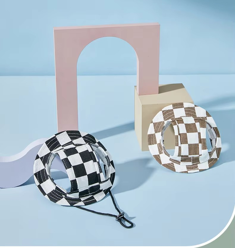 Pup Racer Checkered Sun Hat